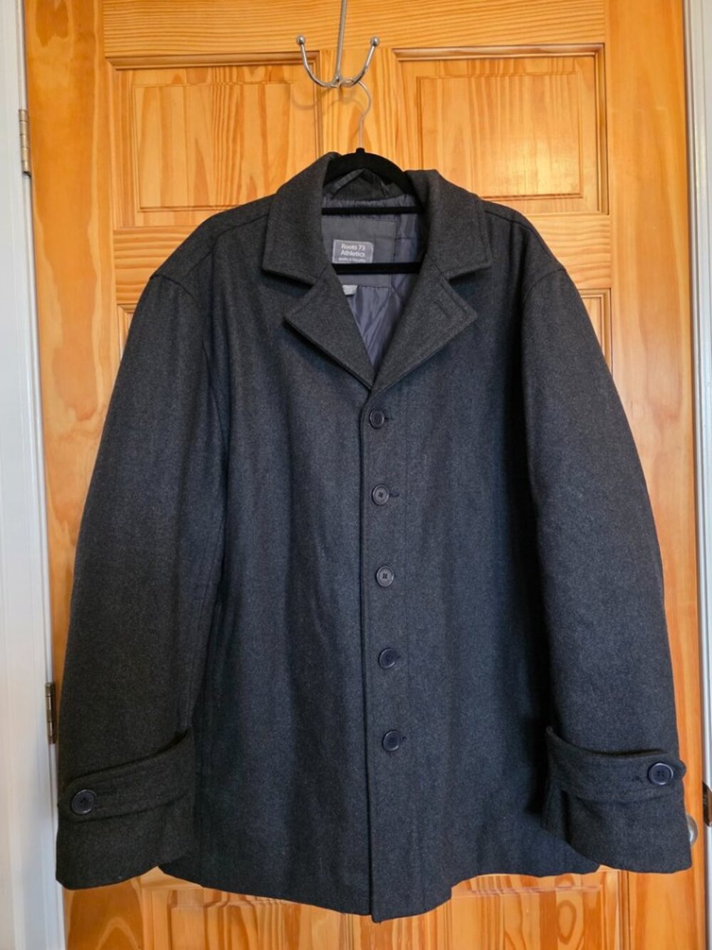 Roots Men's Size 2XL Wool Blend Coat